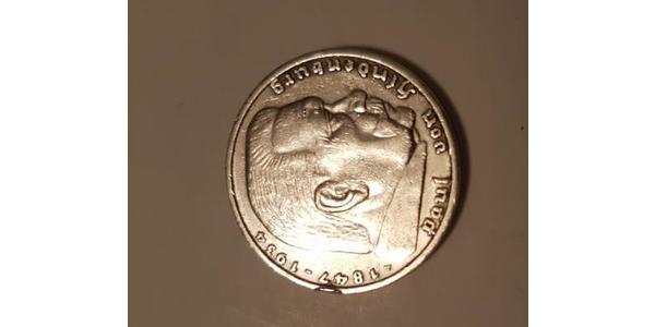 5 Reichsmark Alemania nazi (1933-1945) Plata Paul von Hindenburg