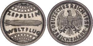 5 Reichsmark Imperio alemán (1871-1918) Plata 