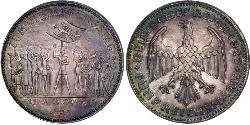 5 Reichsmark República de Weimar (1918-1933) Plata 