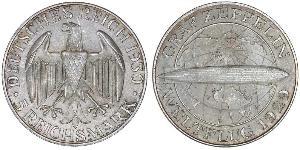 5 Reichsmark República de Weimar (1918-1933) Plata 
