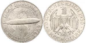 5 Reichsmark República de Weimar (1918-1933) Plata 