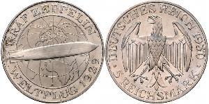 5 Reichsmark República de Weimar (1918-1933) Plata 