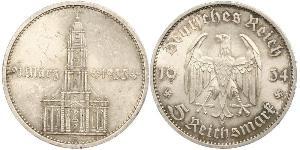 5 Reichsmark Deutsches Reich (1933-1945) Silber 