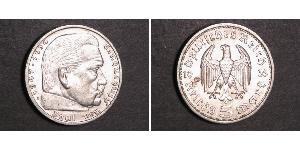 5 Reichsmark Deutsches Reich (1933-1945) Silber Paul von Hindenburg