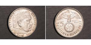 5 Reichsmark Deutsches Reich (1933-1945) Silber Paul von Hindenburg