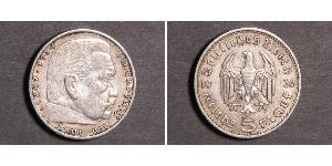 5 Reichsmark Deutsches Reich (1933-1945) Silber Paul von Hindenburg