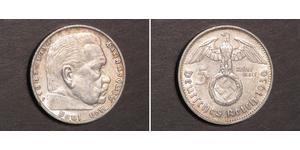 5 Reichsmark Deutsches Reich (1933-1945) Silber Paul von Hindenburg