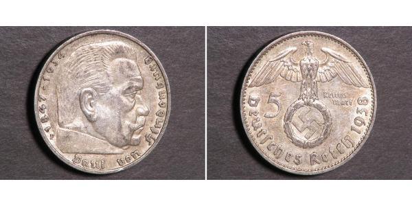 5 Reichsmark Deutsches Reich (1933-1945) Silber Paul von Hindenburg