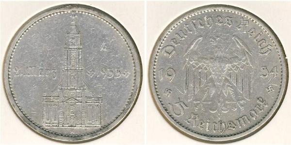 5 Reichsmark Deutsches Reich (1933-1945) Silber 