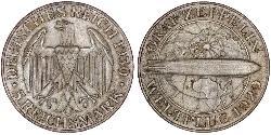 5 Reichsmark Weimarer Republik (1918-1933) Silber 