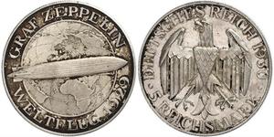 5 Reichsmark Weimarer Republik (1918-1933) Silber 