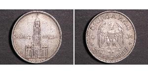 5 Reichsmark Nazi Germany (1933-1945) Silver 