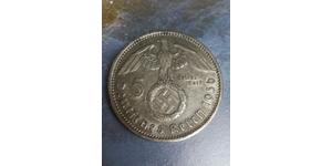 5 Reichsmark Nazi Germany (1933-1945) Silver Paul von Hindenburg