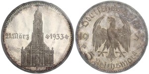 5 Reichsmark Nazi Germany (1933-1945) Silver 