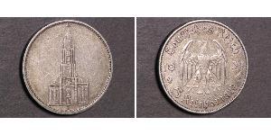 5 Reichsmark Nazi Germany (1933-1945) Silver 