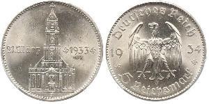 5 Reichsmark Nazi Germany (1933-1945) Silver 