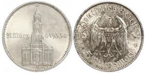 5 Reichsmark Nazi Germany (1933-1945) Silver 