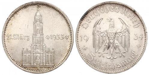 5 Reichsmark Nazi Germany (1933-1945) Silver 