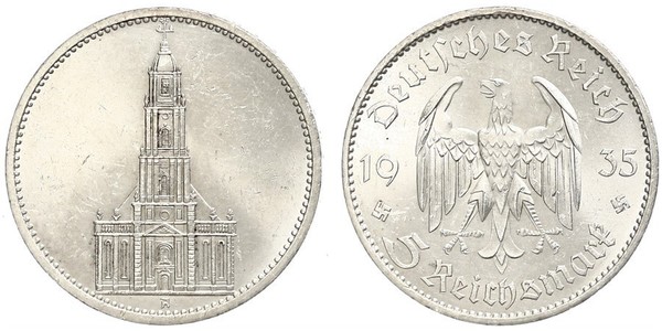 5 Reichsmark Nazi Germany (1933-1945) Silver 