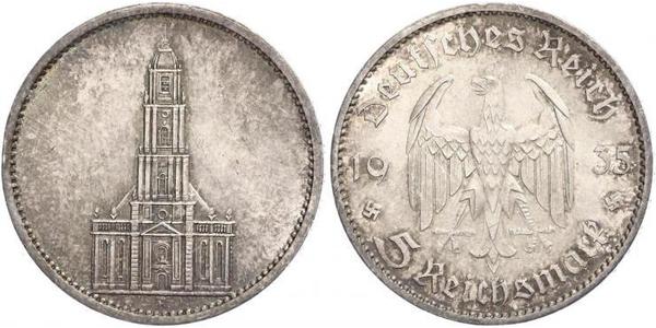 5 Reichsmark Nazi Germany (1933-1945) Silver 