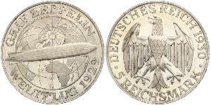 5 Reichsmark Weimar Republic (1918-1933) Silver 