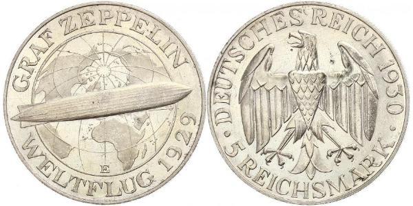 5 Reichsmark Weimar Republic (1918-1933) Silver 