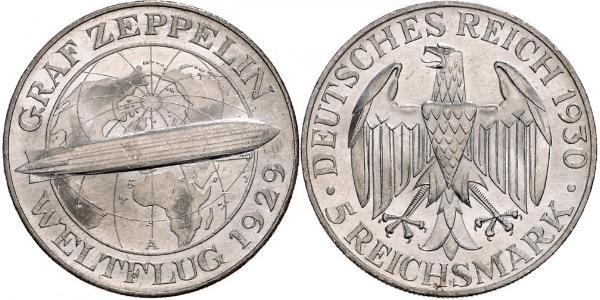 5 Reichsmark Weimar Republic (1918-1933) Silver 