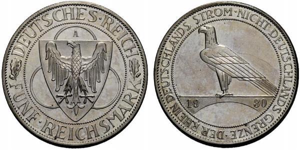 5 Reichsmark República de Weimar (1918-1933)  