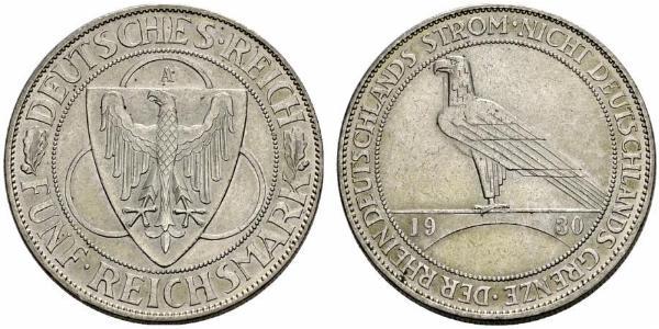 5 Reichsmark República de Weimar (1918-1933)  