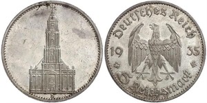 5 Reichsmark Третий рейх (1933-1945) Серебро 