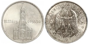 5 Reichsmark Третий рейх (1933-1945) Серебро 
