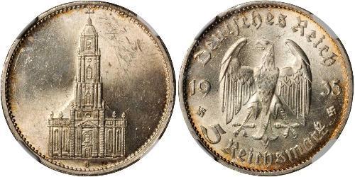 5 Reichsmark Третій рейх (1933-1945) Срібло 