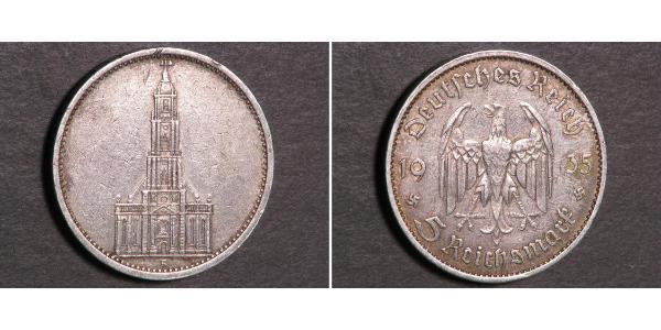 5 Reichsmark Третій рейх (1933-1945) Срібло 