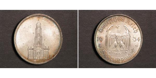 5 Reichsmark Третій рейх (1933-1945) Срібло 
