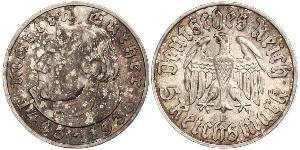 5 Reichsmark 納粹德國 (1933 - 1945) 銀 馬丁·路德