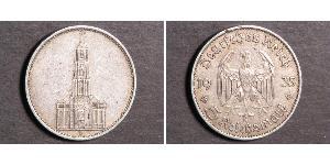 5 Reichsmark 納粹德國 (1933 - 1945) 銀 