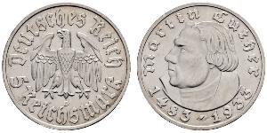 5 Reichsmark 納粹德國 (1933 - 1945) 銀 馬丁·路德