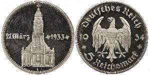 5 Reichsmark 納粹德國 (1933 - 1945) 銀 