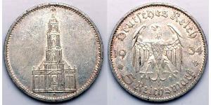 5 Reichsmark 納粹德國 (1933 - 1945) 銀 