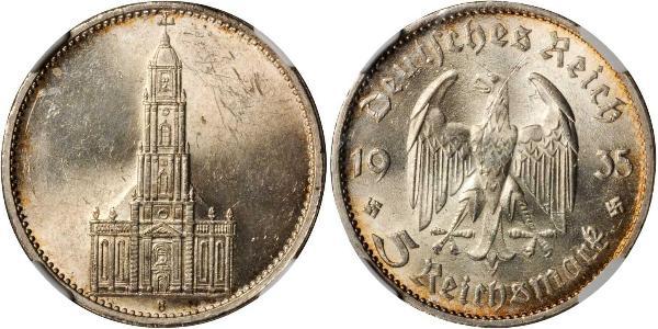 5 Reichsmark 納粹德國 (1933 - 1945) 銀 