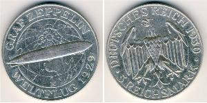 5 Reichsmark 魏瑪共和國 (1919 - 1933) 銀 