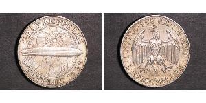 5 Reichsmark 魏瑪共和國 (1919 - 1933) 銀 