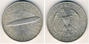 5 Reichsmark 魏瑪共和國 (1919 - 1933) 銀 