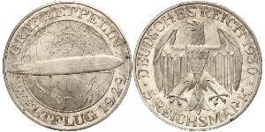 5 Reichsmark 魏瑪共和國 (1919 - 1933) 銀 
