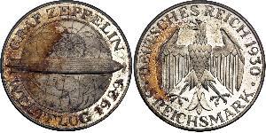 5 Reichsmark 魏瑪共和國 (1919 - 1933) 銀 