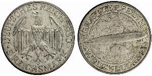 5 Reichsmark 魏瑪共和國 (1919 - 1933) 銀 