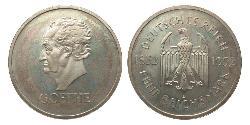 5 Reichsmark / 5 Марка Веймарская республика (1918-1933) Серебро 