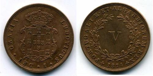 5 Reis Reino de Portugal (1139-1910) Cobre 