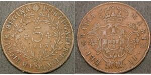 5 Reis Azores / Kingdom of Portugal (1139-1910) Copper 