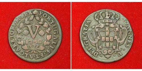 5 Reis Kingdom of Portugal (1139-1910) Copper 